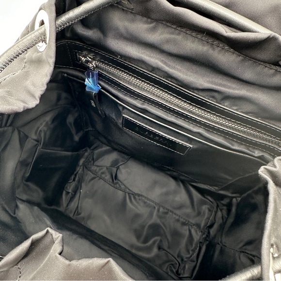 BURBERRY - Nylon Logo Print Medium Rucksack Backpack - Picture 11 of 13